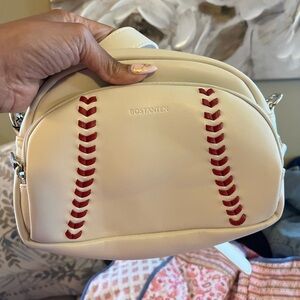Bostanten baseball Cream and Red Women's Bag